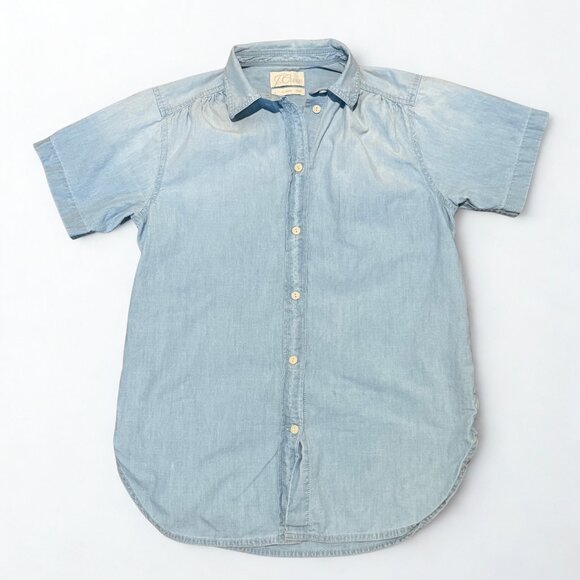 J. Crew Tops - J. Crew Lightweight Denim Chambray Shirt Blue Size S